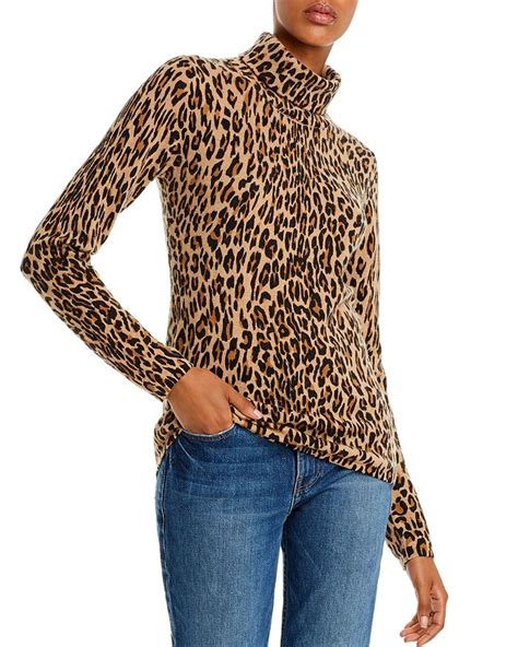 TURTLENECK SWEATER IN LEOPARD CASHMERE 